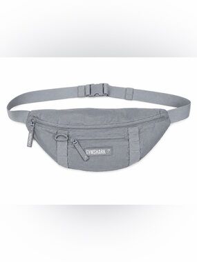 Gymshark Crossbody Waist Bag Sling Fanny Pack Adjustable Gray Lightweight Unisex